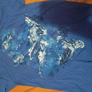 Woot men's t-shirt blue turtles